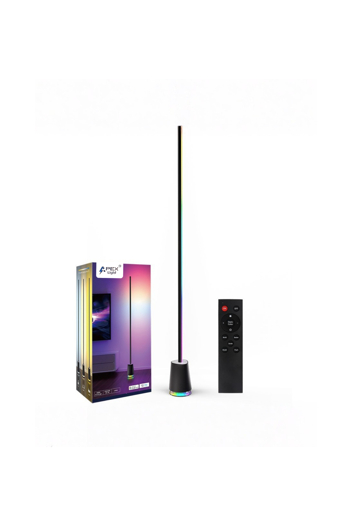Apex RGBICW Floor Lamp with Speaker