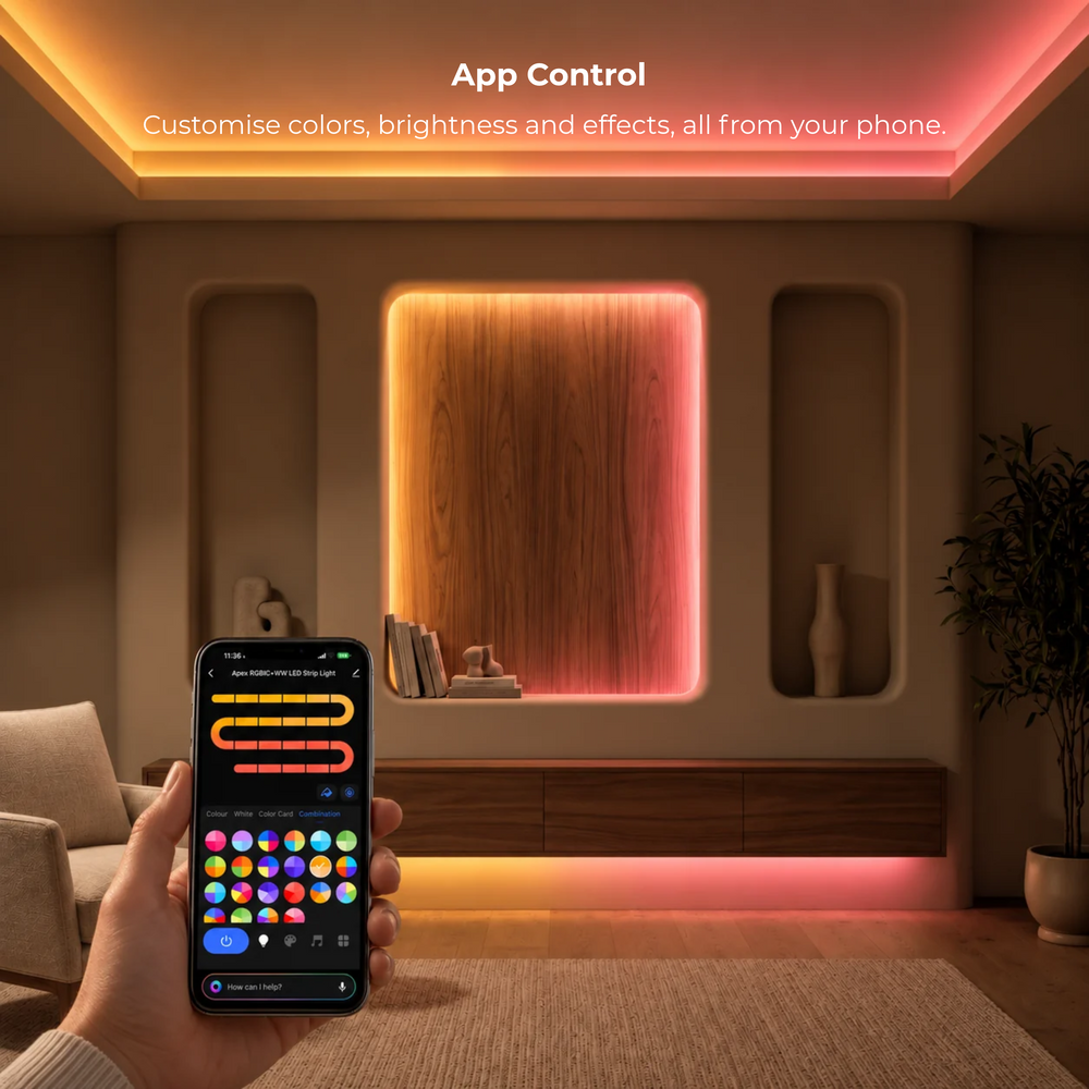 Apex RGBIC+WW LED Strip Light Pro