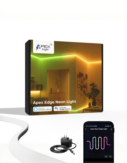 Apex Edge Neon Light ( 10 ft / 3 M )( Also Suitable for Gaming Desk Lighting  )