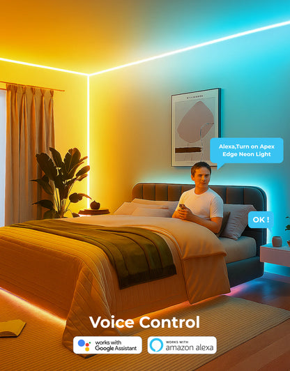 Google Assistant,
Works with Google Assistant,
Google Home Compatible,
Smart RGBIC Neon Light,
RGBIC LED Strip,
RGBIC Neon Strip,
Smart LED Strip,
App Controlled LED Strip,
WiFi LED Strip,
Bluetooth LED Strip,
Smart Home Lighting,
Home Automation,
Hands Free Lighting,
Voice Command Lighting,
Bedroom Neon Lighting,
Living Room LED Strip,
Gaming Room Lighting,
Gaming Desk Lighting,
TV Wall Lighting,
Wall Edge Lighting,
RGB Edge Lighting,
Flexible Neon Strip,
LED Neon Strip,
Silicone Neon Strip,
RGB LED Strip,