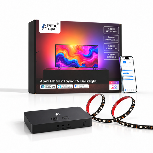 Apex HDMI Sync TV Backlight ( HDMI 2.1 Version) (32-90 Inch TV size)