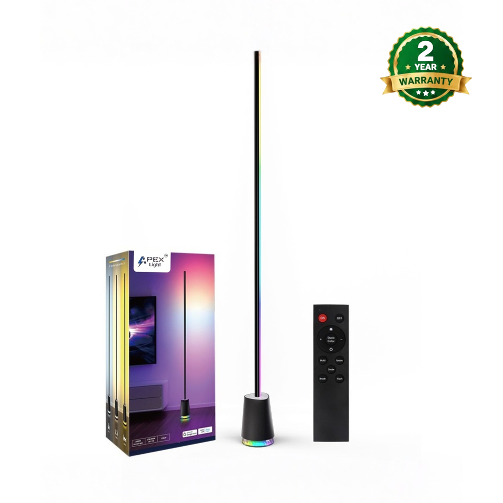 Apex RGBICW Floor Lamp with Speaker