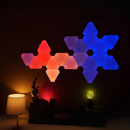 Apex Triangle Light Panels, RGBIC Wall Light, Multicolor Effects, Music Sync, DIY Design, Smart APP Control, Compatible with Alexa & Google Assistant for Room, Gaming,
