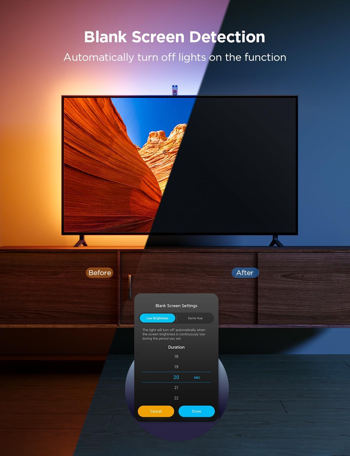 govee video sync tv backlight with camera