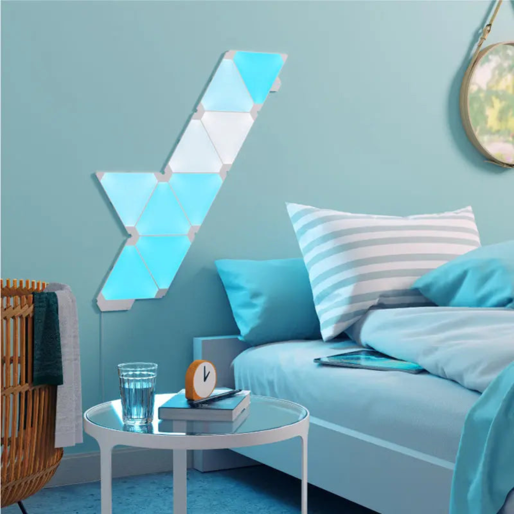 Apex Triangle Light Panels, RGBIC Wall Light, Multicolor Effects, Music Sync, DIY Design, Smart APP Control, Compatible with Alexa & Google Assistant for Room, Gaming,
