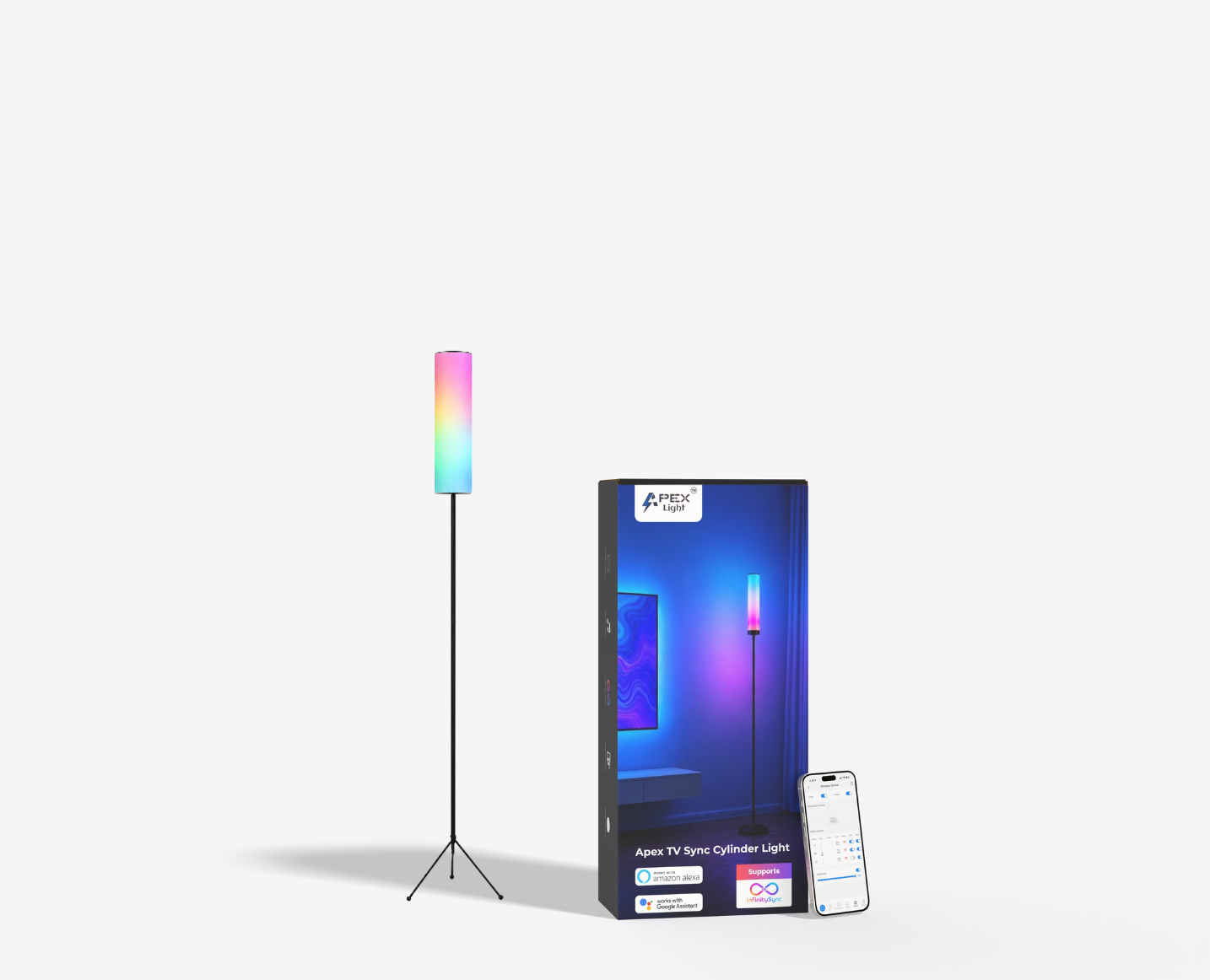 TV Sync Cylinder Lamp