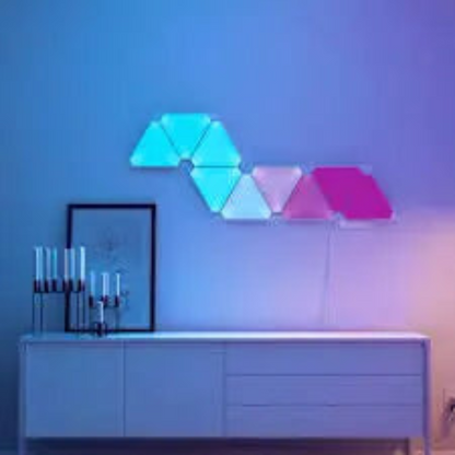 Apex Triangle Light Panels, RGBIC Wall Light, Multicolor Effects, Music Sync, DIY Design, Smart APP Control, Compatible with Alexa & Google Assistant for Room, Gaming,
