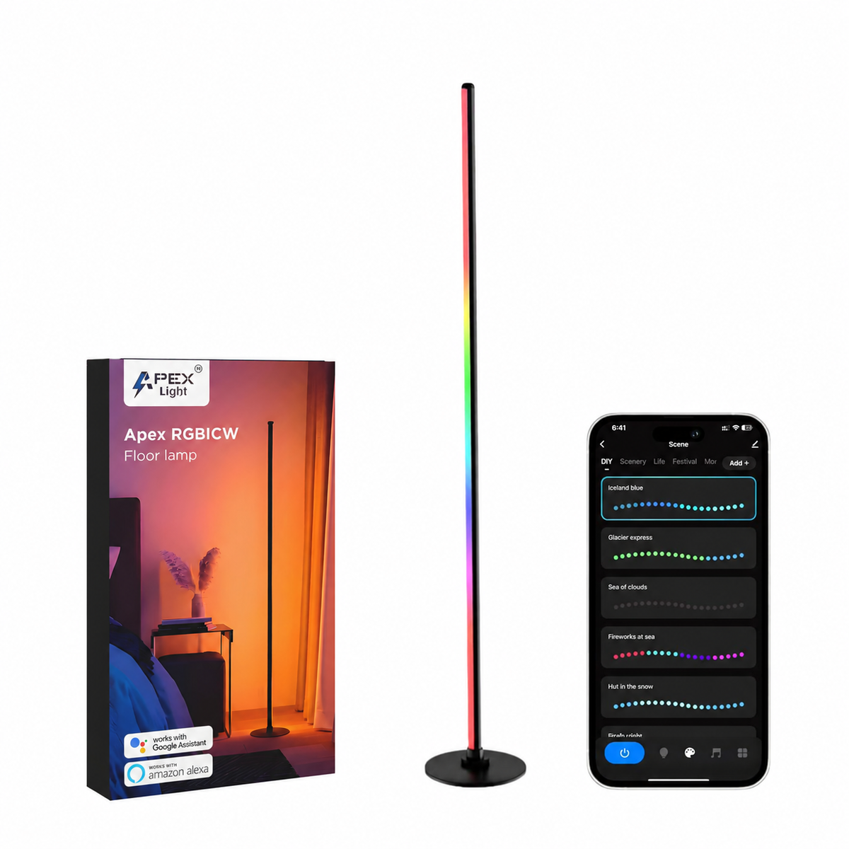 Apex RGBICW Floor Lamp