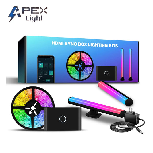 Apex HDMI Sync tv backlight +HDMI Sync bar light Apexlight