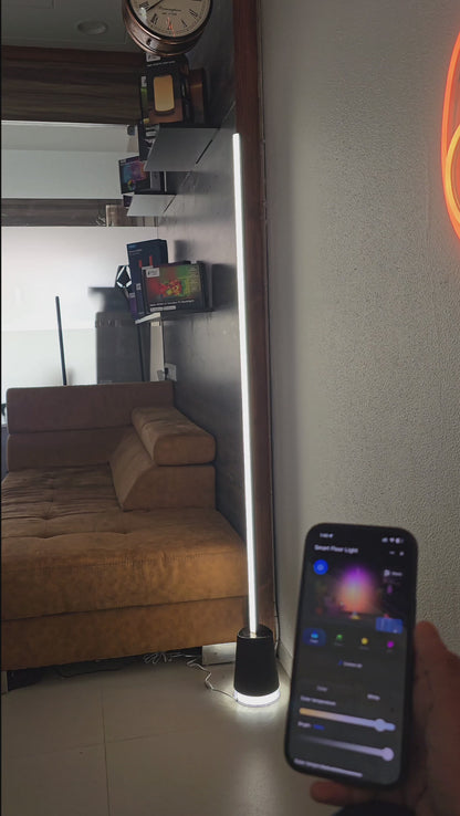 Apex RGBICW Floor Lamp with Speaker