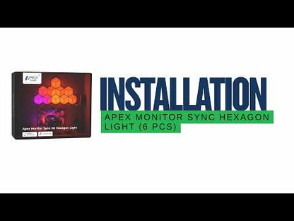 Apex Monitor Sync Hexagon Light (6 Pcs)