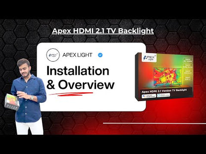 Apex HDMI 2.1 Version TV Backlight (32-90 Inch TV size)