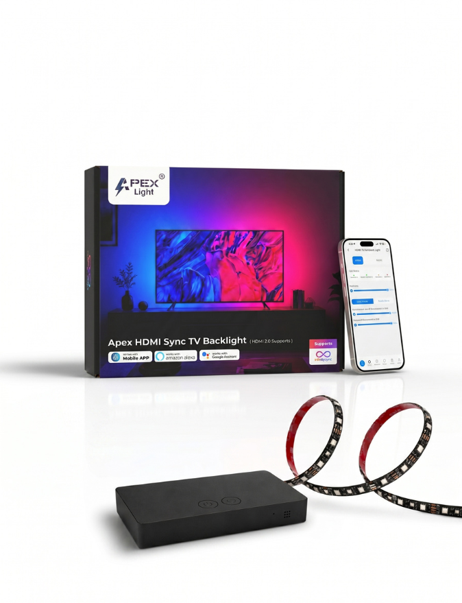 Apex HDMI Sync TV Backlight ( HDMI 2.0 )( Upto 75 inch TVs )