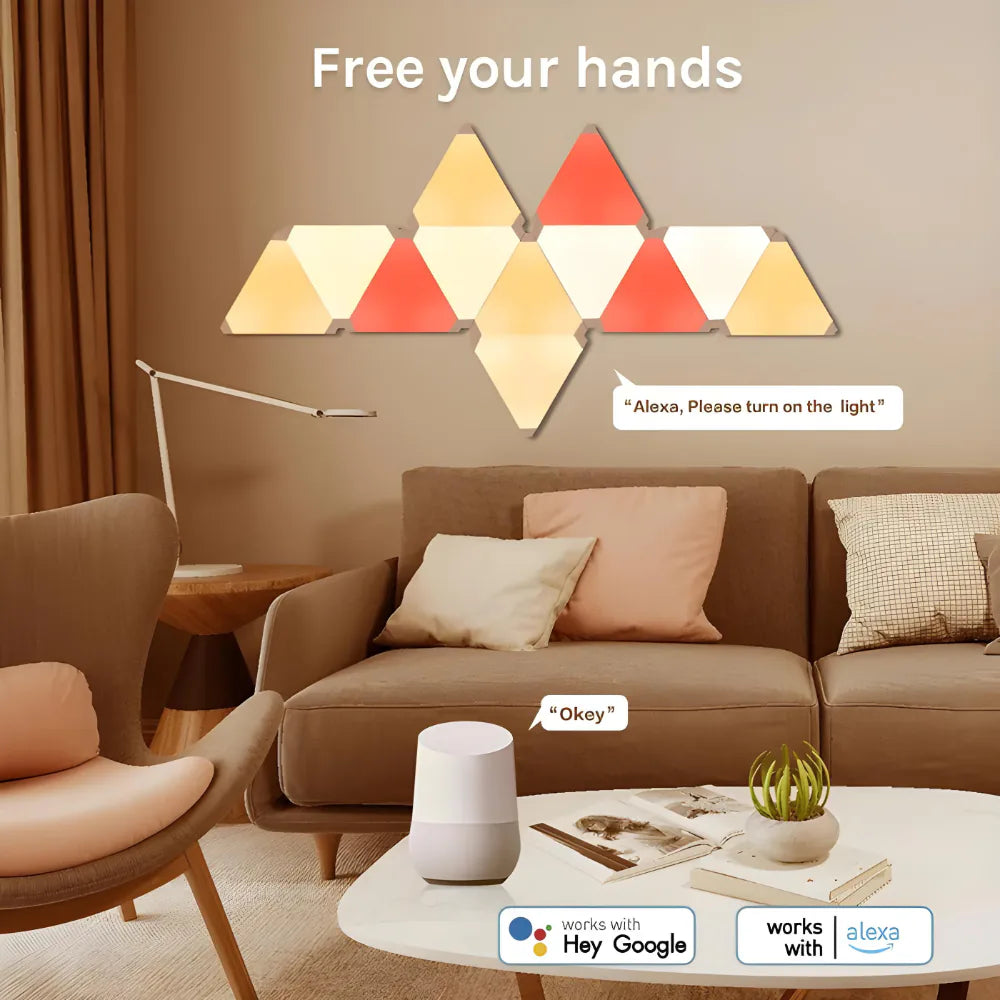 RGB Triangle Light
Triangle LED Light
Smart LED Wall Panel
Modular Wall Light
RGB Wall Panel
Gaming Wall Light
Gaming Room Light
LED Wall Decor
Wall Decor Light
Ambient Wall Light
Mood Lighting
Smart Home Light
Smart Home Lighting
Voice Control Light
Voice Activated Light
Hands Free Lighting
Alexa Compatible Light
Google Assistant Compatible
Google Home Compatible
Works with Alexa
Works with Google Home
Alexa Smart Light
Google Smart Light
WiFi Smart Light
Bluetooth Wall Light
App Controlled Light
Remote Co