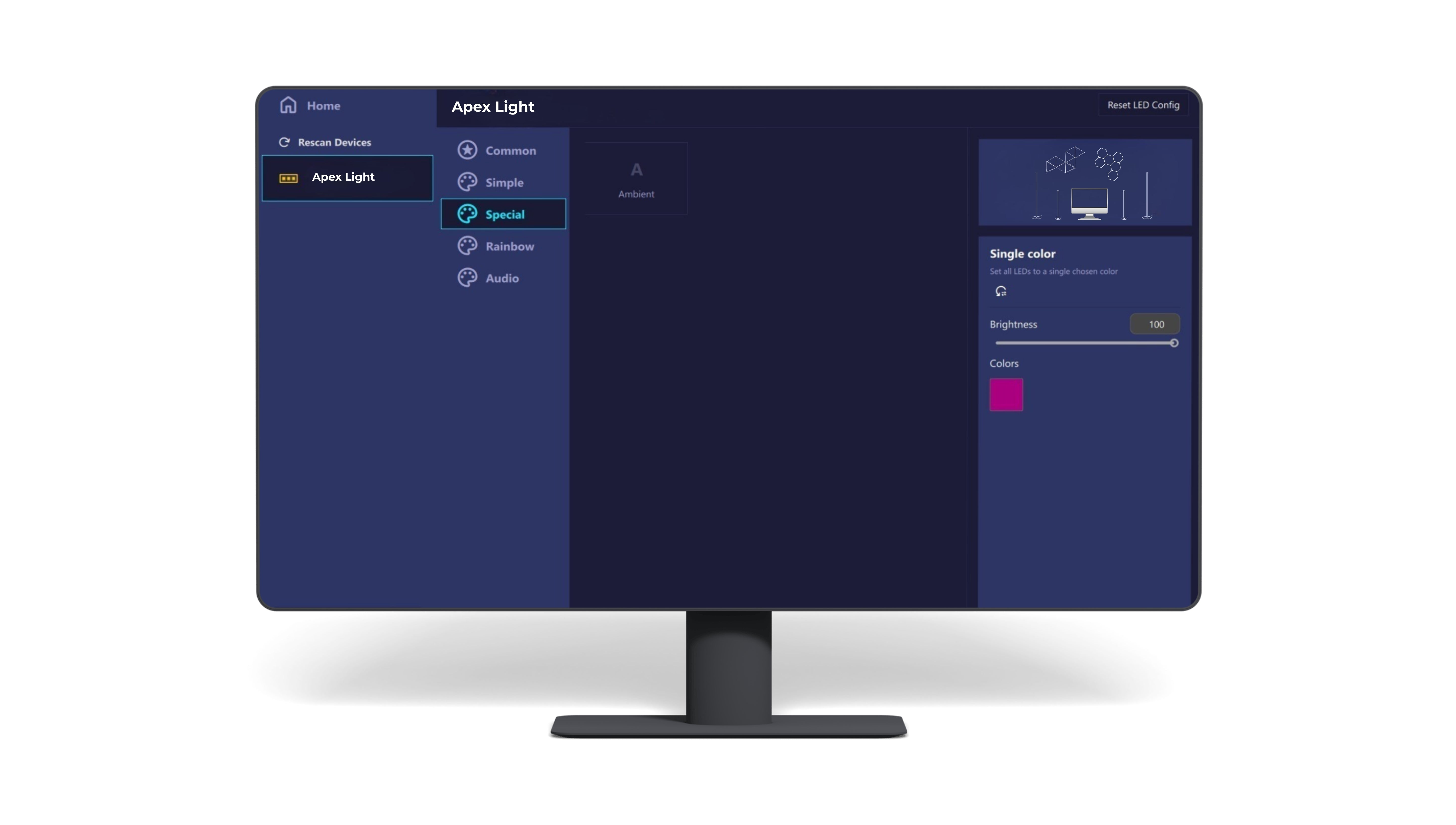 Apex Light Software Interface